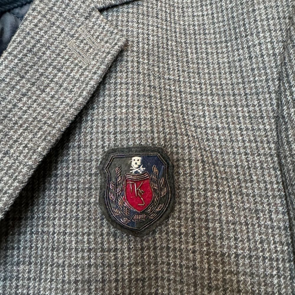 THE KOOPLES SPORT Sport Coat with Zip Out Waistcoat EU52 (US42) Small Plaid Navy - Picture 3 of 13